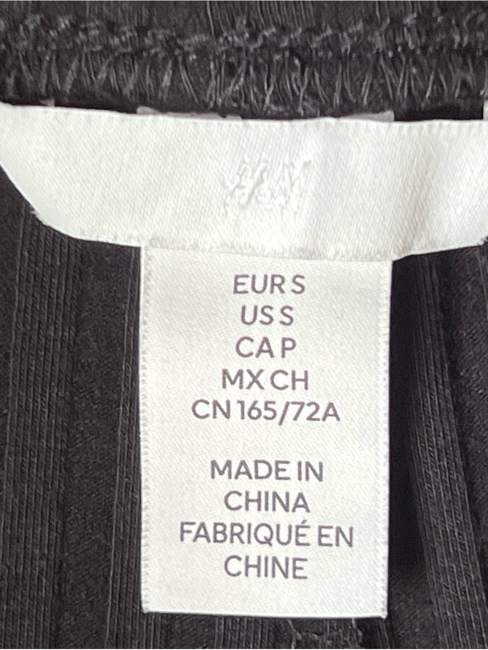 H&M Black Ribbed Flare Pants - Picture 2 of 2